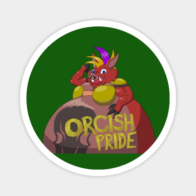 Orcish Pride Magnet by Cyborg-Lucario